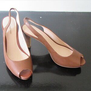 LE CHATEAU LEATHER ELEGANT Slingback PUMPS, Vintage NEW